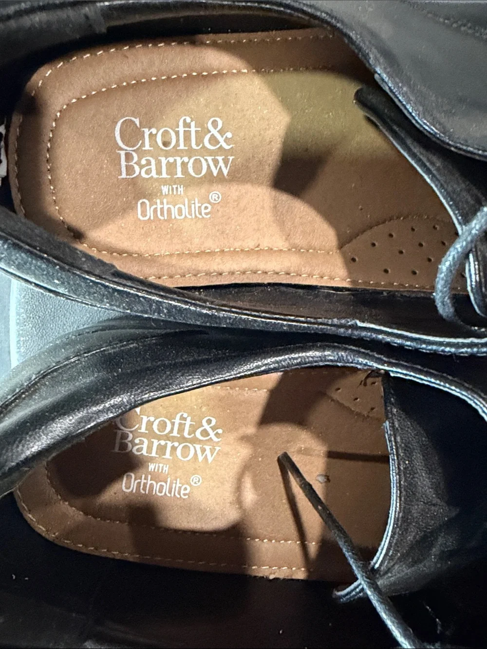 croft & barrow Black Lace-Up Men’s Derby dress  Shoes